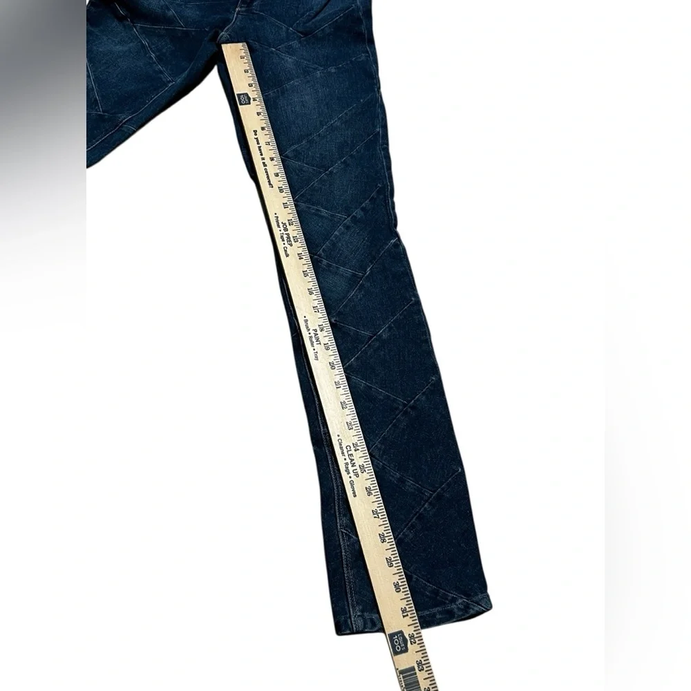 RtA Carlota Jean high waisted straight jean braided detail blue‎ jeans size 25